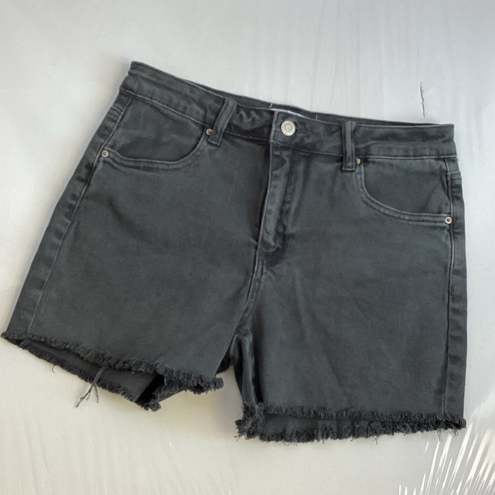 Zenana Outfitters Ash Black Jean Shorts